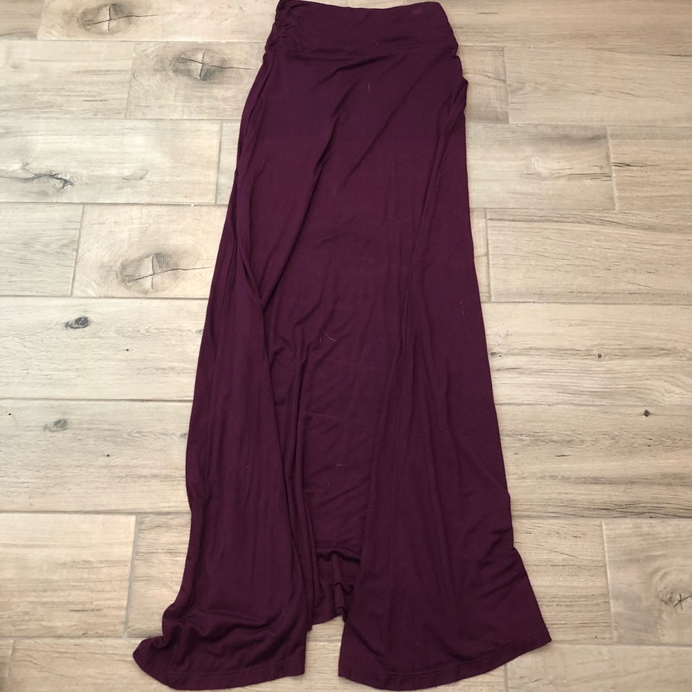 Purple long skirt